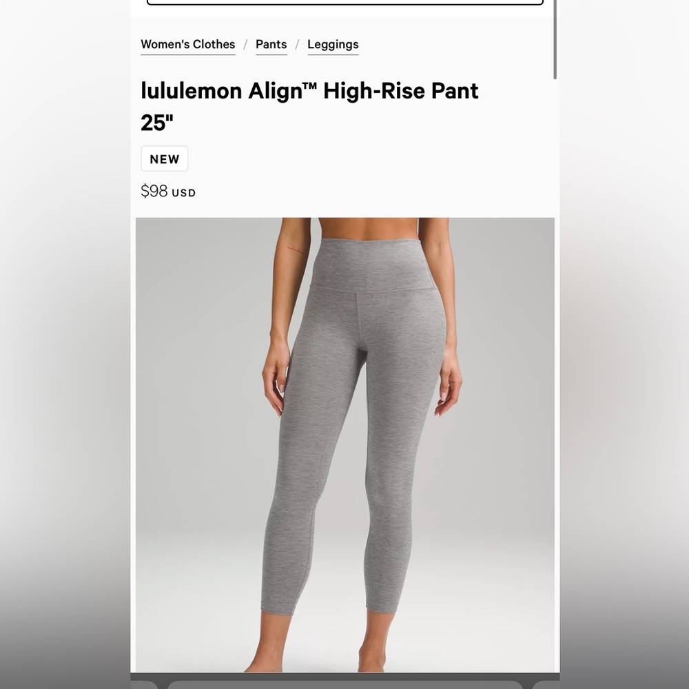 Lululemon Align 25”